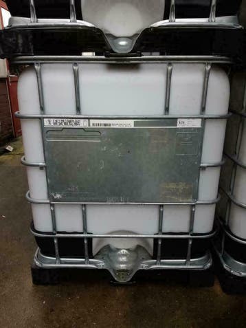 Ibc containers 1000 liter tanks gespoeld en ongespoeld, Doe-het-zelf en Verbouw, Gebruikt
