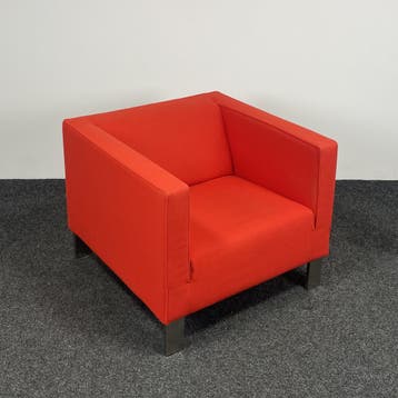 Lensvelt Fauteuil - Rood, Ophalen of Verzenden, Gebruikt
