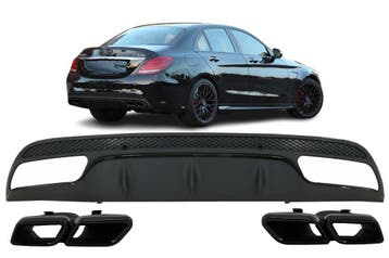 Diffuser | geschikt voor Mercedes-Benz | C-klasse 2014-2018, Auto-onderdelen, Verzenden, Nieuw, Mercedes-Benz