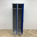 Garderobe/lockerkast 2 deurs, met hang en leg (hxbxd), Ophalen of Verzenden, Gebruikt