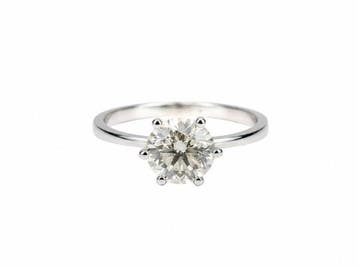 Verlovingsring - 14 karaat Witgoud - 1.01ct. tw. Diamant