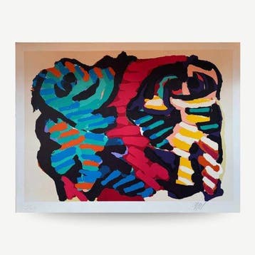 Karel Appel (1921-2006) - A Happy Encounter