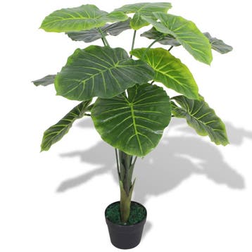 vidaXL Kunstplant taro met pot 85 cm groen, Huis en Inrichting, Verzenden, Nieuw