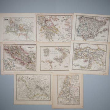 Ancient Geography - Set van 8 kaarten; Meyer - - - 1821-1850, Nieuw