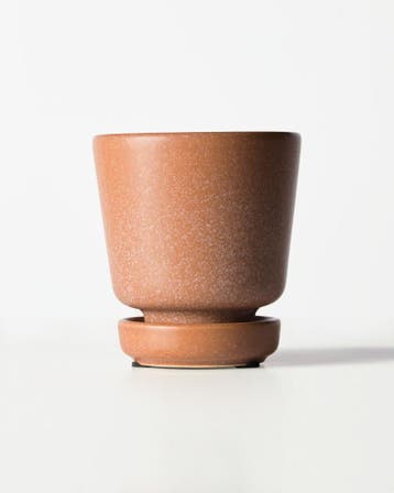 HEMA Bloempot 8x8cm keramiek terra, Verzenden