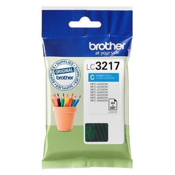 Brother LC-3217C inktcartridge cyaan (origineel), Computers en Software, Printerbenodigdheden, Verzenden, Nieuw, Cartridge, Brother