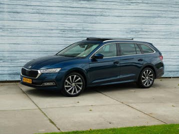 Zakelijke Lease |  Škoda Octavia Combi 1.0 e-TSI Business Pa, Automaat, Stof, Gebruikt, Blauw