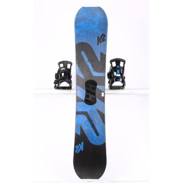 145 snowboard K2 EST. 87, black/blue, p-tex topsheet, FLAT/r, Verzenden, Gebruikt