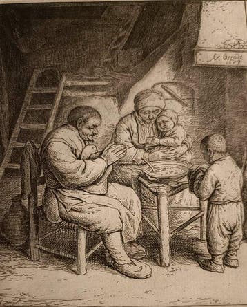 Adriaen van Ostade (1610-1685) - Benedicite