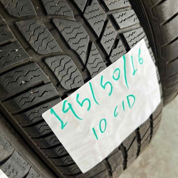 2 x Continental Winter TS830P 195-50-16 Winterbanden 7mm, Auto-onderdelen, Gebruikt, 16 inch, Band(en), Personenwagen