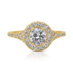 Ring - 18 karaat Geel goud - 1.43ct. tw. Diamant, Nieuw