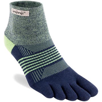Injinji Womens Trail Midweight Mini-Crew  Blauw/Groen - 35-, Verzenden, Nieuw, Kleding