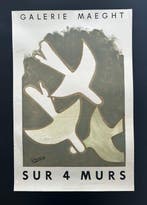 Georges Bracque - Original exhibition poster - Sur 4 Murs -