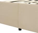 2dekans | Gestoffeerd bed Savona - 200 x 120 cm - Beige -, Ophalen of Verzenden, Zo goed als nieuw