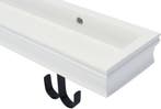 Duraline - Wandplank - Klassiek - Plank Met Haakjes - Wit -, Verzenden, Nieuw