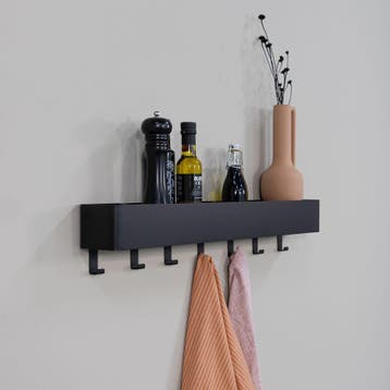 Spinder Design Multi 7 wandkapstok - zwart, Verzenden, Nieuw