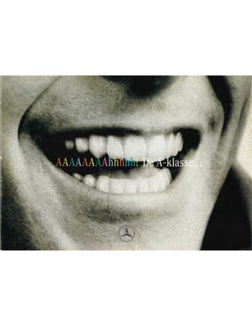 1997 MERCEDES BENZ A KLASSE BROCHURE ENGELS, Nieuw, Author