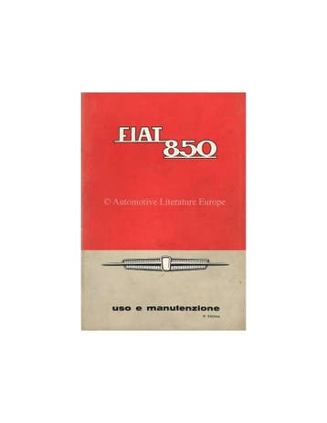 1966 FIAT 850 INSTRUCTIEBOEKJE ITALIAANS