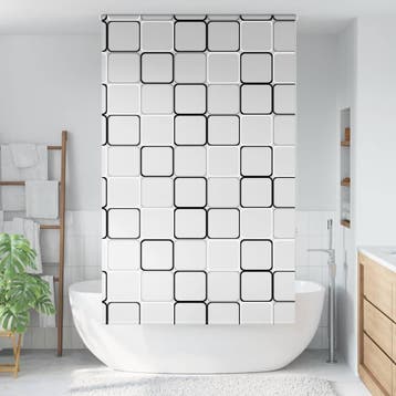 vidaXL Doucherolgordijn 130x240 cm stofbreedte 126 cm, Verzenden, Nieuw