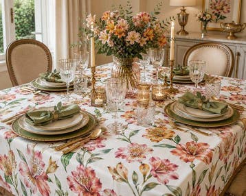 tafelkleed voor grote tafels “Giardino d’Incanto” -