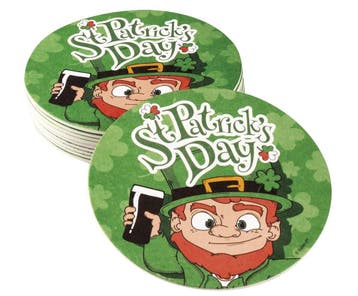 10 Bierviltjes St Patricks Day (10 cm), Ophalen of Verzenden, Nieuw