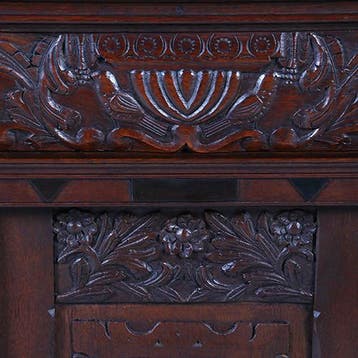 Hollands eikenhouten ndeurs wandkastje Renaissance 1650 en l, Antiek en Kunst, Ophalen of Verzenden