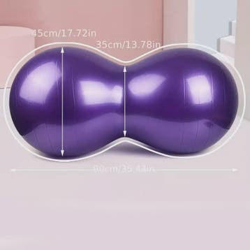 Anti-Burst Pinda Yogabal 90x45cm - Complete Fitness Set met, Verzamelen, Verzenden, Nieuw