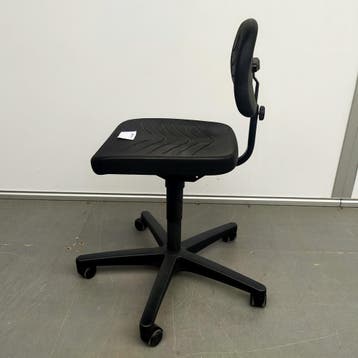 Ahrend werkstoel - PU kunststof zwart - ihv 40-53 cm, Ophalen of Verzenden, Nieuw