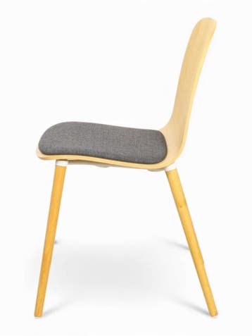 Steelcase Cavatina stoel, 4-poot, eiken-grijs, Ophalen of Verzenden, Gebruikt, Grijs