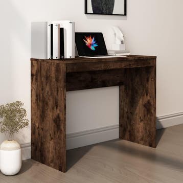vidaXL Bureau 90x40x72 cm bewerkt hout gerookt eikenkleurig, Verzenden, Nieuw