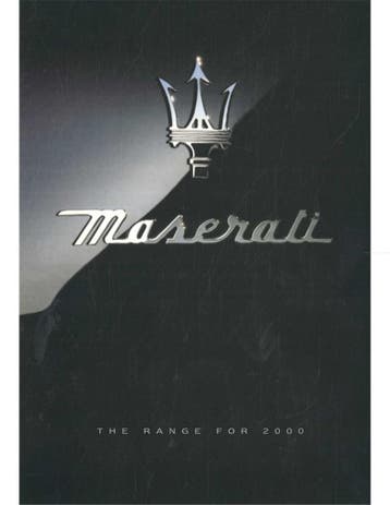 2000 MASERATI PROGRAMMA BROCHURE ENGELS, Nieuw, Author