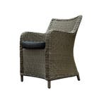 Bilbao Riccione dining tuinset 110 cm rond 5-delig grijs, Tuin en Terras, Ophalen of Verzenden, Nieuw, Wicker