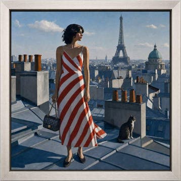 Le Yack (1972) - Rooftops and a Borrowed Cat, Antiek en Kunst