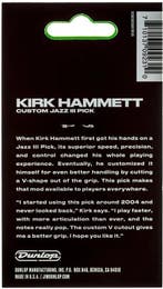Jim Dunlop 47PKH3N Kirk Hammett Jazz III plectrum 1.38 mm 6-, Ophalen of Verzenden, Nieuw, Elektrische gitaar