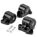 SK-Import Motorsteunen 2 Hole Zwart Billet Honda Civic, Ophalen of Verzenden, Nieuw, Honda