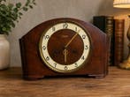 Tafelklok (2) - Hout, Glas, Messing - 1950-1960 - Vintage