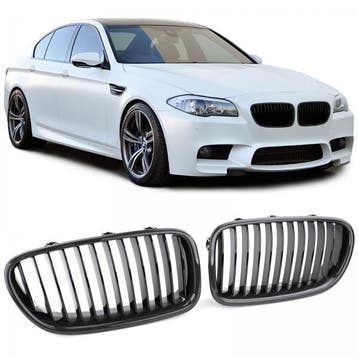 Grill Nieren BMW F10/F11 Carbon - Zwart 10-17, Auto-onderdelen, Ophalen of Verzenden, Nieuw