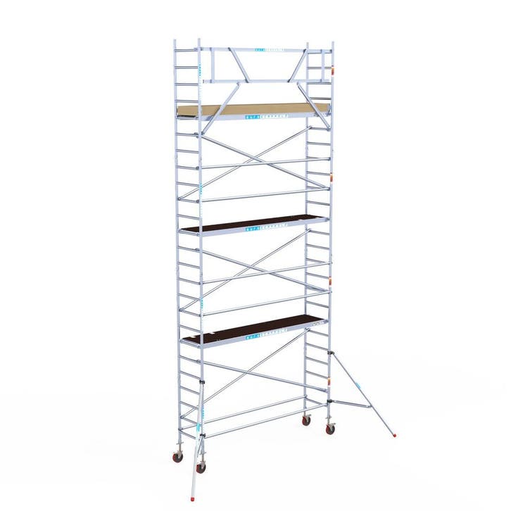 Euroscaffold basic rolsteiger 75 x 8,2m werkhoogte, Doe-het-zelf en Verbouw, Steigers, Rolsteiger of Kamersteiger, Nieuw, 5 meter of hoger