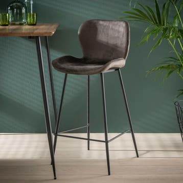 Fraaai Verona barstoel 67cm donkergrijs - Outlet A, Huis en Inrichting, Ophalen of Verzenden, Nieuw, Grijs
