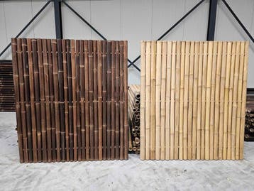 Bamboe schutting - Diverse afmetingen - Naturel &amp; Dark, Tuin en Terras, Schuttingen, Overige materialen, 1 tot 2 meter, Minder dan 3 meter