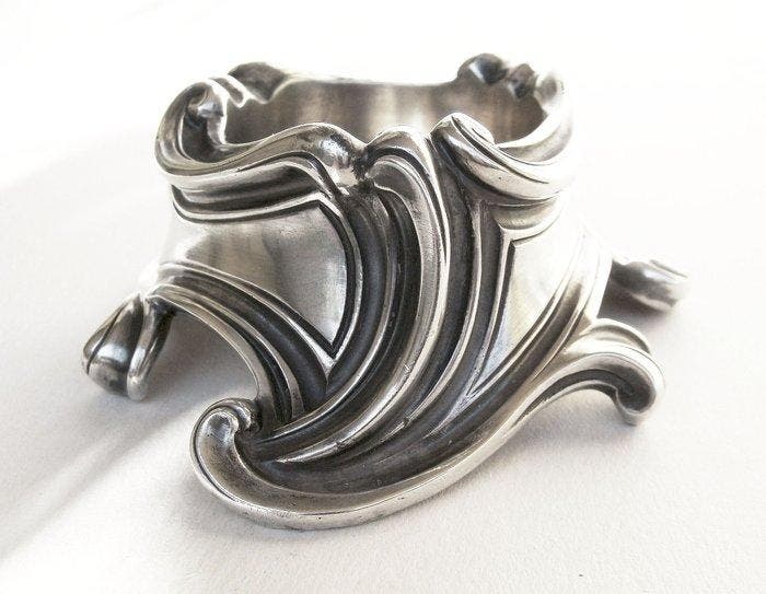 Cardeilhac Paris – Art Nouveau Salt Cellar - 950 silver, Antiek en Kunst, Antiek | Goud en Zilver