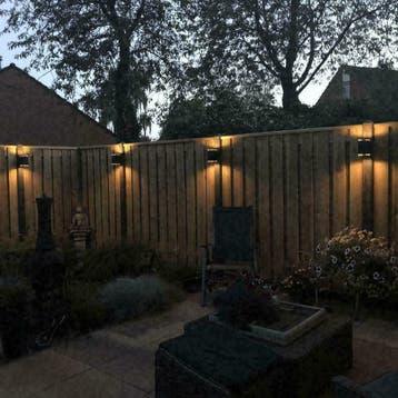 Solar LED wandlamp up downlight Sverre - rond, Zonne-energie, Verzenden, Minder dan 50 watt, Wandlamp