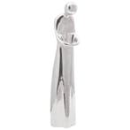 vidaXL sculptuur Zilver 10 x 16 x 49 cm Aluminium, Tuin en Terras, Tuinbeelden, Verzenden, Nieuw