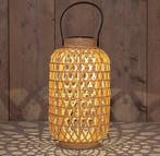 Solar lantern windlicht bamboe annas collection 18x32 cm 1, Ophalen of Verzenden, Nieuw
