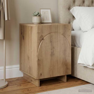 vidaXL Nachtkastje Artisan eiken 33,5 x 34,5 x 50 cm Bewerkt, Minder dan 45 cm, Verzenden, Nieuw, Minder dan 55 cm