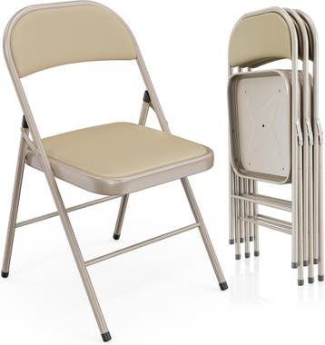 Klapstoelen - Vouwstoelen - Set van 4 - Eettafelstoelen - Be, Verzenden, Zo goed als nieuw