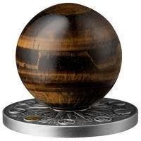 Ghana. 10 Cedis 2025 Sonnensystem Jupiter 2 oz (.999) mit