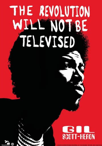 Posters - Poster Scott-Heron, Gil - The revolution will n..., Verzenden, Zo goed als nieuw