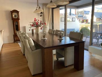 Set van 6 leren eetkamerfauteuils - met armleuning en, Huis en Inrichting, Stoelen, Ophalen of Verzenden, Nieuw, Leer