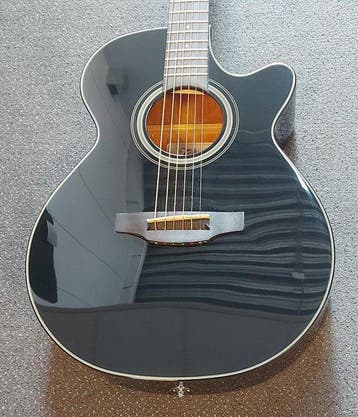 Takamine - GF15CE BLK - - Elektro-akoestische gitaar, Nieuw